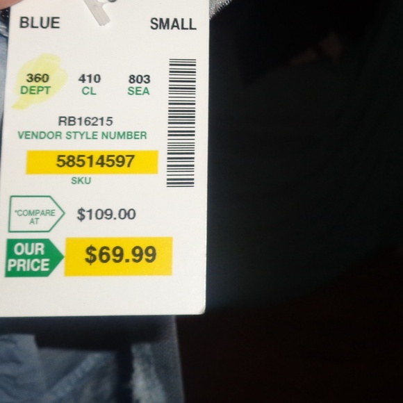 Ania A. Blue Open Front Cardigan Size S - Picture 8 of 8